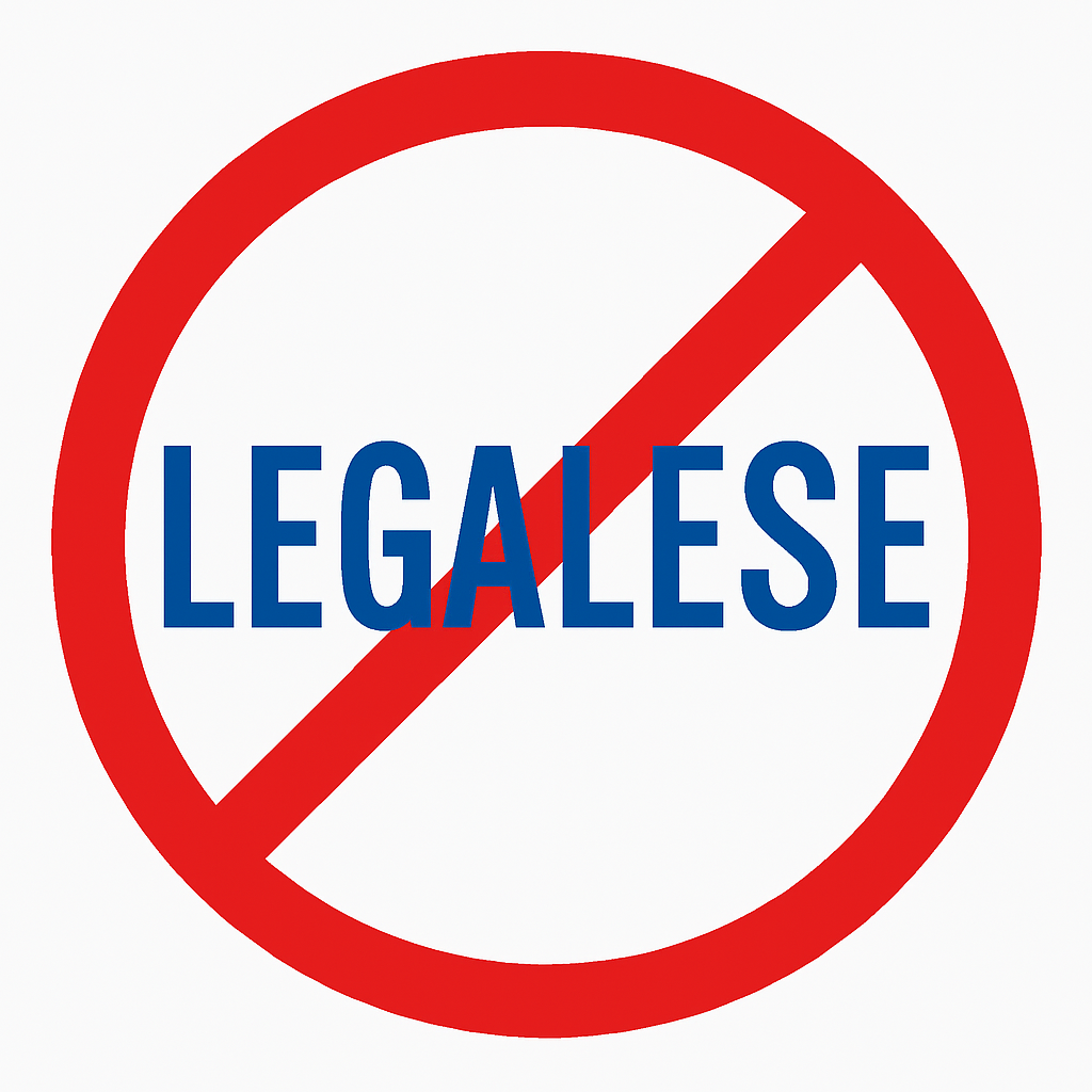 Legalese prohibited